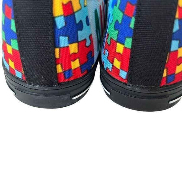 Autism Mom Custom Shoes Women's Size 8 License Plate Graphic Multi-Color #CR - Picture 4 of 6